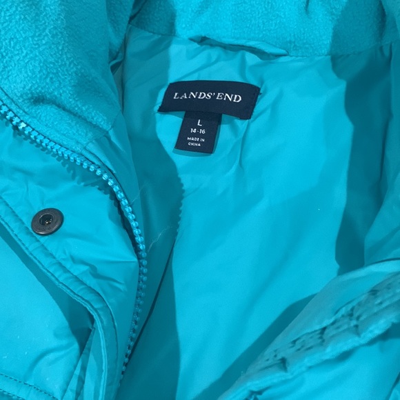 Lands End - NWOT Women’s Nylon Puffer Jacket - Size Large 14-16 - Picture 3 of 4